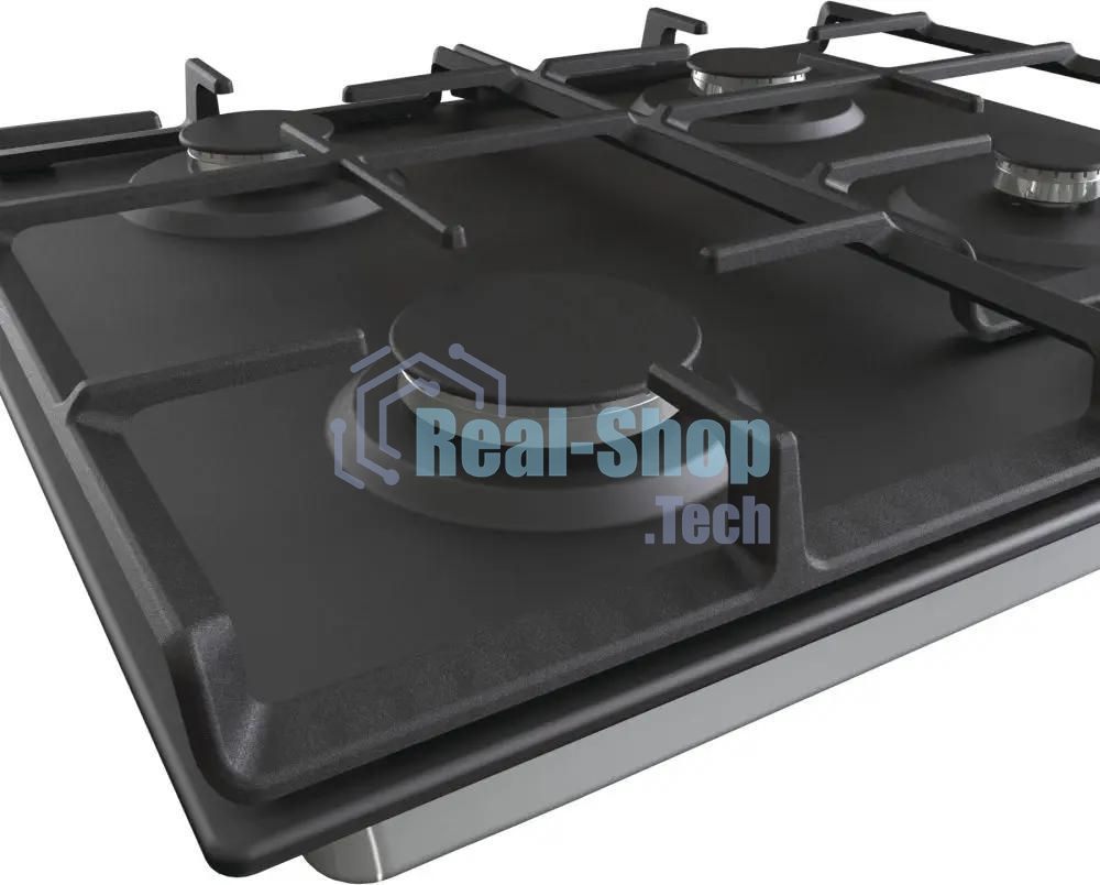 Газовая варочная панель Gorenje G641EXB, 4 конфорки, металл, черный