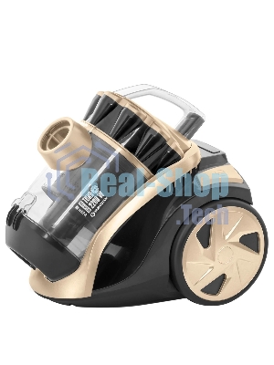 Пылесос Eurostek EVC-3002 черный/бежевый, 400/2200 Вт, уборка сухая, пылесборник контейнер 2.5 л