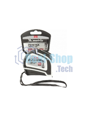Рулетка Matrix Autostop, 5 м х 25 мм, двухкомпонентный корпус, автоматическая фиксация, PRO