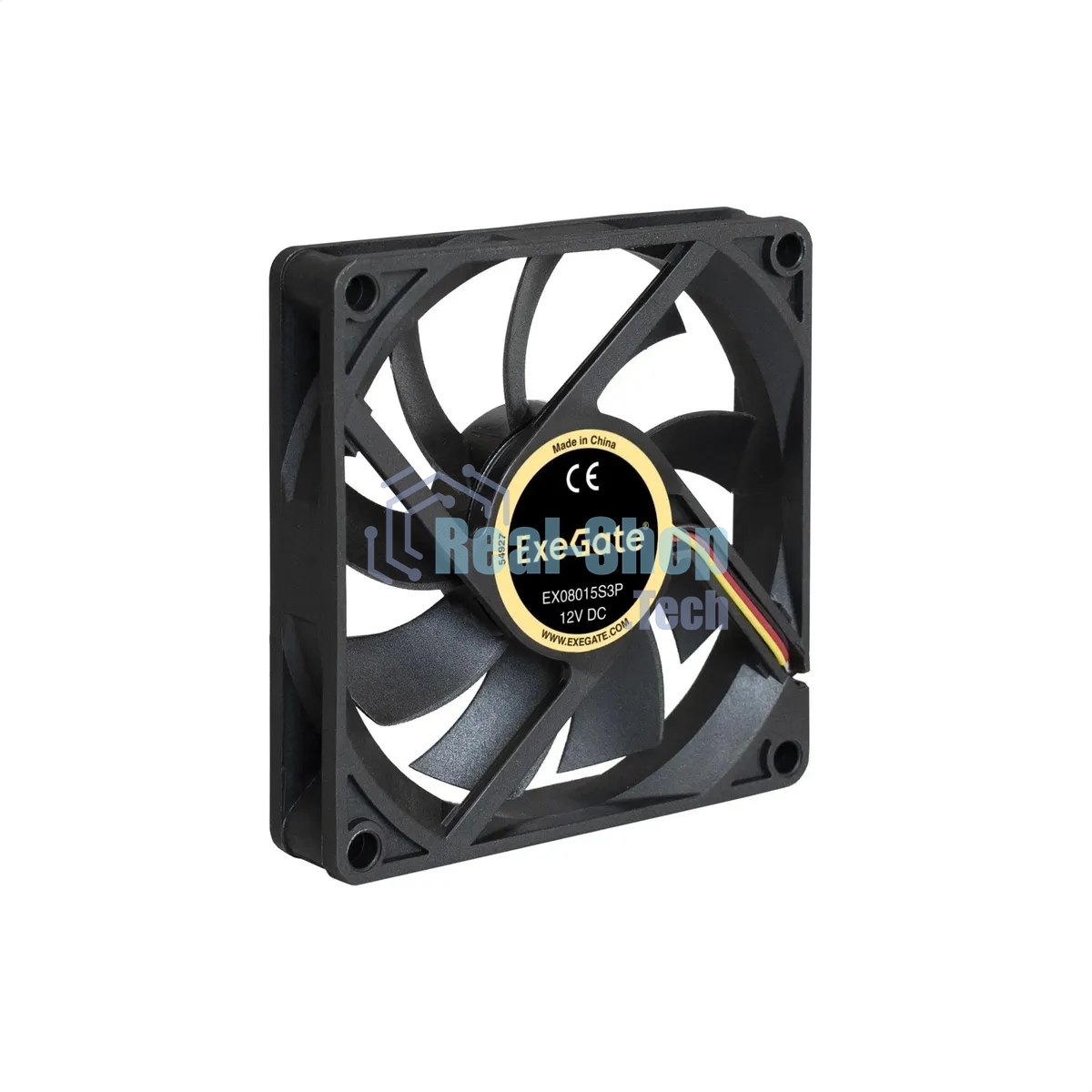 Вентилятор для корпуса ExeGate EX06015S3P черный, 60 мм, 3500 об/мин, 24 дБ, 3 pin