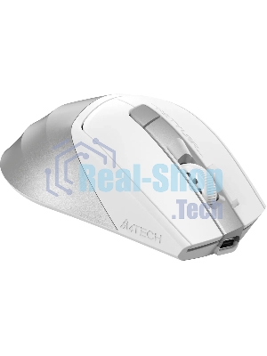 Мышь беспроводная A4Tech Fstyler FG45CS Air2 белый/серебристый, 2000 dpi, радиоканал, USB, кнопки - 7