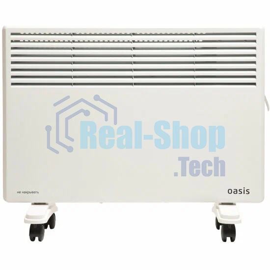 Конвектор Oasis KM-15 белый, 1500 Вт, 20 м2, термостат