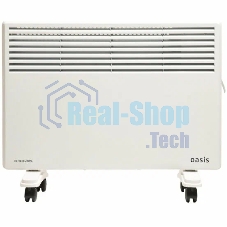 Конвектор электрический Oasis KM-15 белый, 1500 Вт, 20 м2, термостат