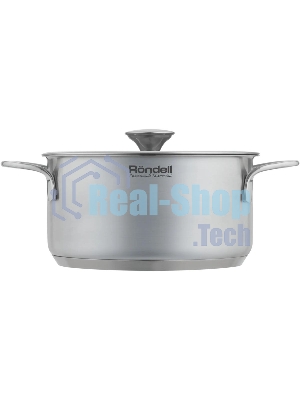 Кастрюля Rondell Modern RDS-1746, 2л, 18см, с крышкой, стальной