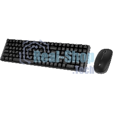 Комплект клавиатура+мышь Оклик S315W беспроводной USB 1600 DPI черный (1978741)