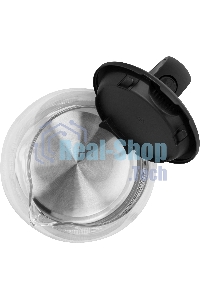 Чайник электрический Vitek VT-7074 1.7л. 2200Вт прозрачный/черный корпус: стекло/пластик