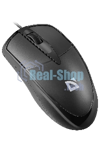 Мышь проводная Defender Trace MB-989 черный, 1000 dpi, USB, кнопки - 3