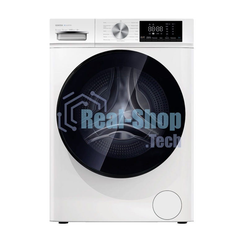 Стирально-сушильная машина Centek CT-1953 белый, загрузка фронтальная 8 кг, 1400 об/мин., класс: А+++