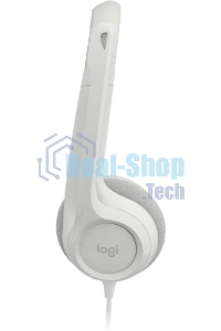 Гарнитура проводная с микрофоном Logitech H390 белый 1.9м накладные USB оголовье (981-001288)