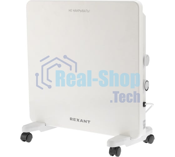 Конвектор Rexant 60-0093, белый, 1000 Вт, 15 м2, механический термостат