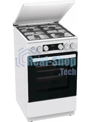 Плита комбинированная Gorenje GK5C42WF-B белый, конфорок 4 газовых, духовка 70 л, 50 см x 85 см x 59.4 см
