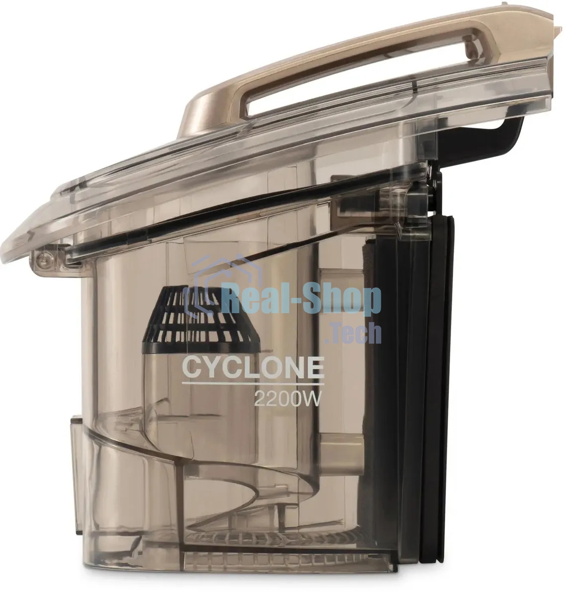 Пылесос Hyundai HYV-C3550 золотистый/темно-коричневый, 380/2220 Вт, уборка сухая, пылесборник контейнер 2,5 л