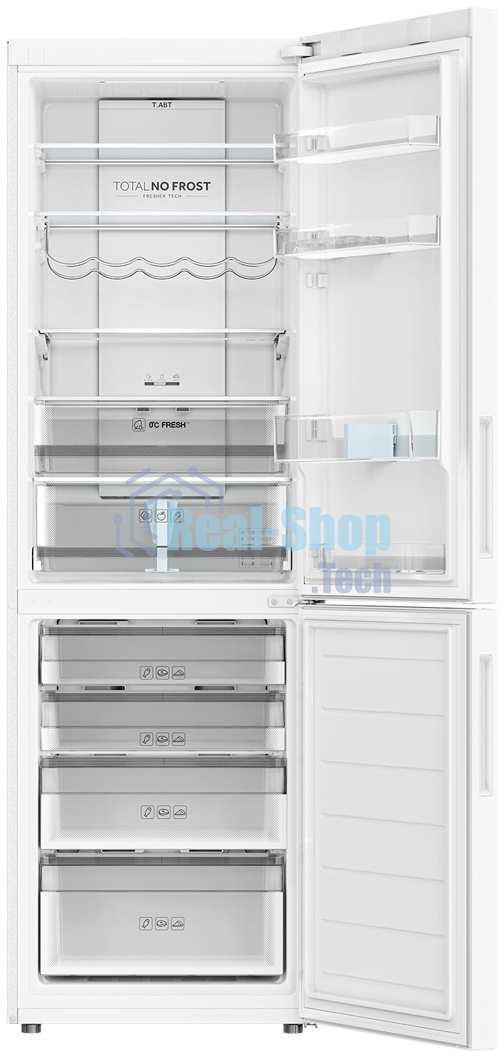 Холодильник Haier C2F636CWRGU1 белый двухкамерный 256/108 л морозилка снизу, No Frost