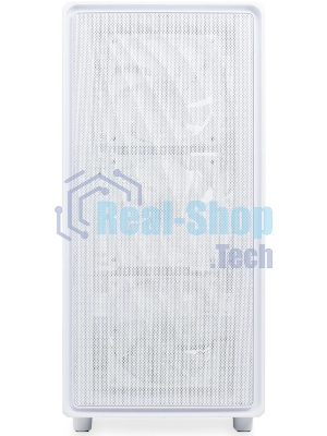 Компьютерный корпус HSPD M510, Mesh Mid Tower, белый, TG, 0.5 SPCC, 4x120мм ARGb ATX, mATX, mITX 180/280/160мм 1x2.5
