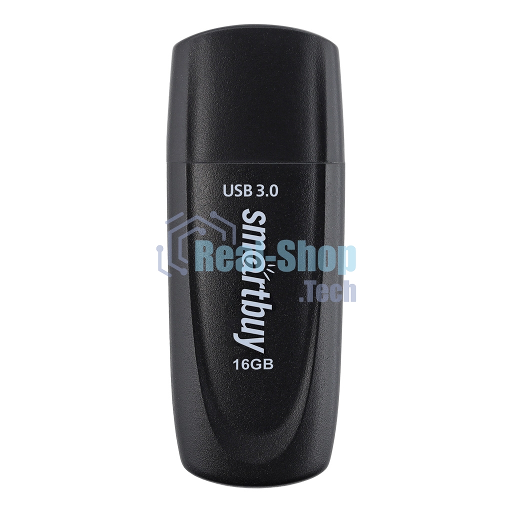 Флешка USB Smartbuy Scout Black (SB016Gb3SCK), 16Gb, USB 3.0/3.1, R/W 100/40, черный