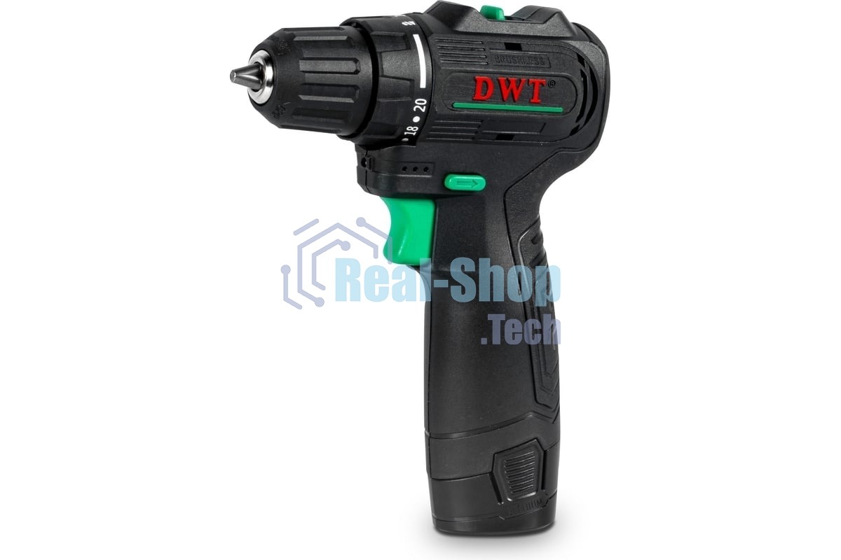 Дрель-шуруповерт DWT ABSP-12 DN-2 BMC 12 В, 2 Ач, 35 Нм, бесщеточный