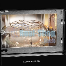 Встраиваемая микроволновая печь Kuppersberg HMW 620 B, объем 20 л, мощность 700 Вт, поворотный стол, High-Tech, 9 автоматических программ, гриль, сенсорное управление, черный