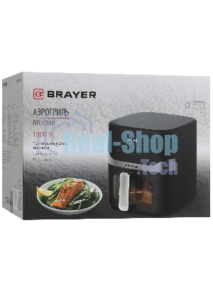 Аэрогриль Brayer BR2040 черный, 1800 Вт, 10 л, сенсор, 12 программ