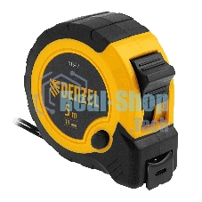 Рулетка 5м х 19мм, двухкомп. корпус, кнопка-пауза Denzel