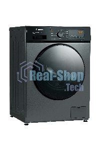 Стирально-сушильная машина Бирюса WMD-SM812/03 M металлик, загрузка фронтальная 8 кг, 1200 об/мин, класс: А+++