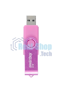 Флешка USB Smartbuy Twist Pink (SB008Gb2TWP), 8Gb, USB 2.0, R/W 15/5, розовый