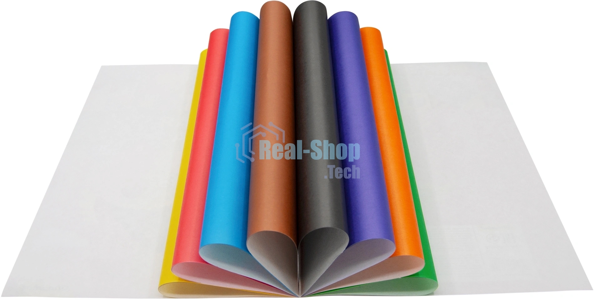 Бумага цветная Silwerhof одност. 8л. 8цв. A4 Монстрики 50г/м2 2диз. обл.бум.офсет скрепка