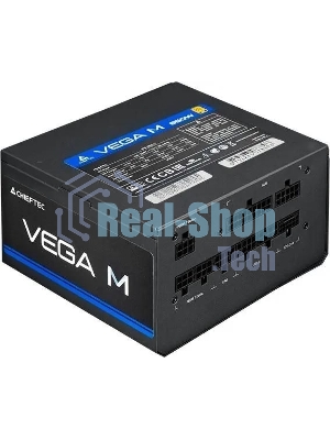 Блок питания Chieftec Vega M PPG-1000-C (ATX 3.1, 1000W, 80 PLUS GOLD, Active PFC, 135mm fan, Gen5 PCIe, Full Cable Management) Retail