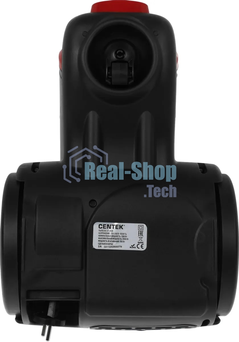 Пылесос Centek CT-2528 Red красный/черный, 350/2000 Вт, уборка сухая, пылесборник циклонный фильтр 1.5 л