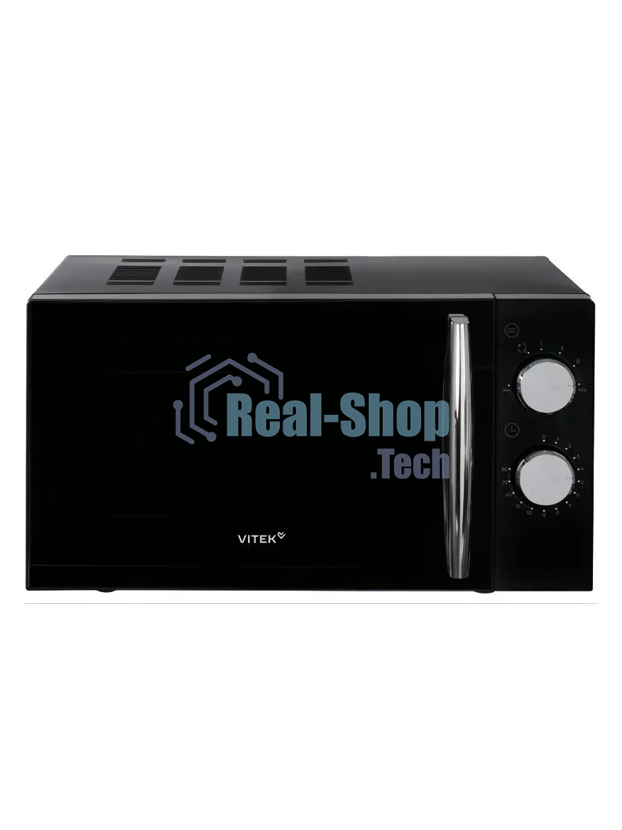 Микроволновая печь Vitek VT-MW1220 черный, 20 л, 700 Вт, переключатели - поворотный механизм