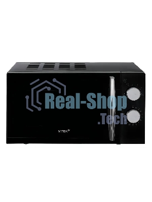 Микроволновая печь Vitek VT-MW1220 черный, 20 л, 700 Вт, переключатели - поворотный механизм