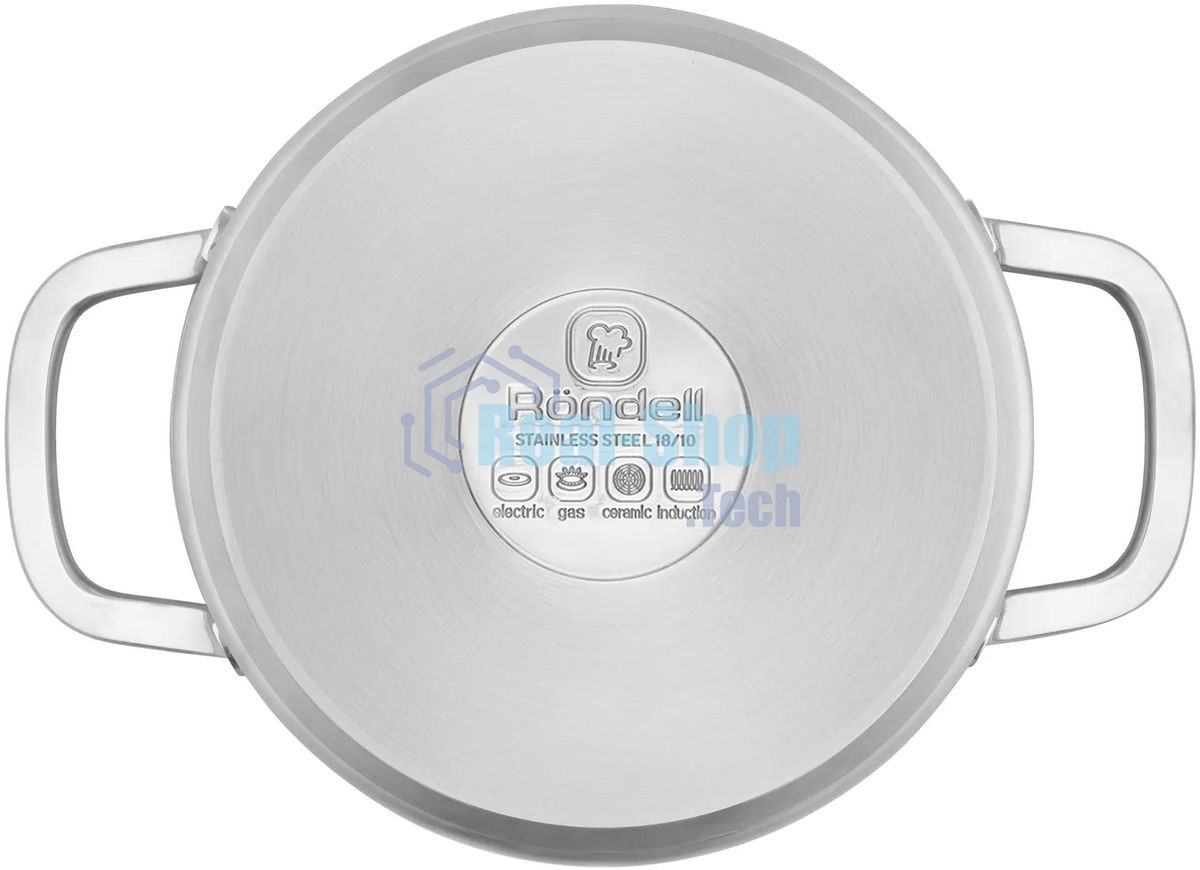 Кастрюля Rondell Modern RDS-1746, 2л, 18см, с крышкой, стальной