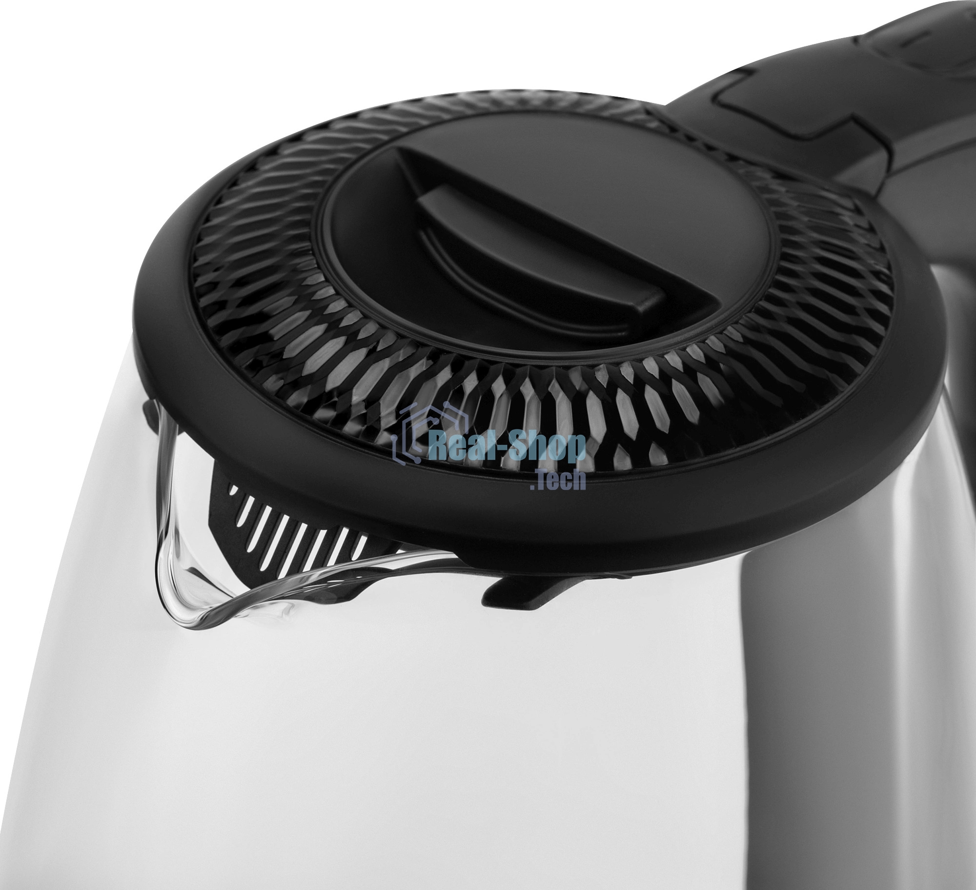 Чайник электрический Vitek VT-7074 1.7л. 2200Вт прозрачный/черный корпус: стекло/пластик