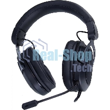 Гарнитура ASUS TUF Gaming H3 чёрный/серый, проводная, mini jack 3.5 мм, регулятор громкости, отключаемый микрофон