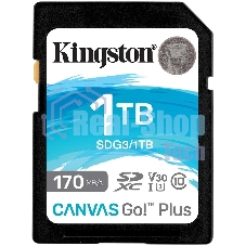 Флеш карта Kingston 1Tb SDXC Canvas Go Plus 170R C10 UHS-I U3 V30/Kingston 1Tb SDXC Canvas Go Plus 170R C10 UHS-I U3 V30