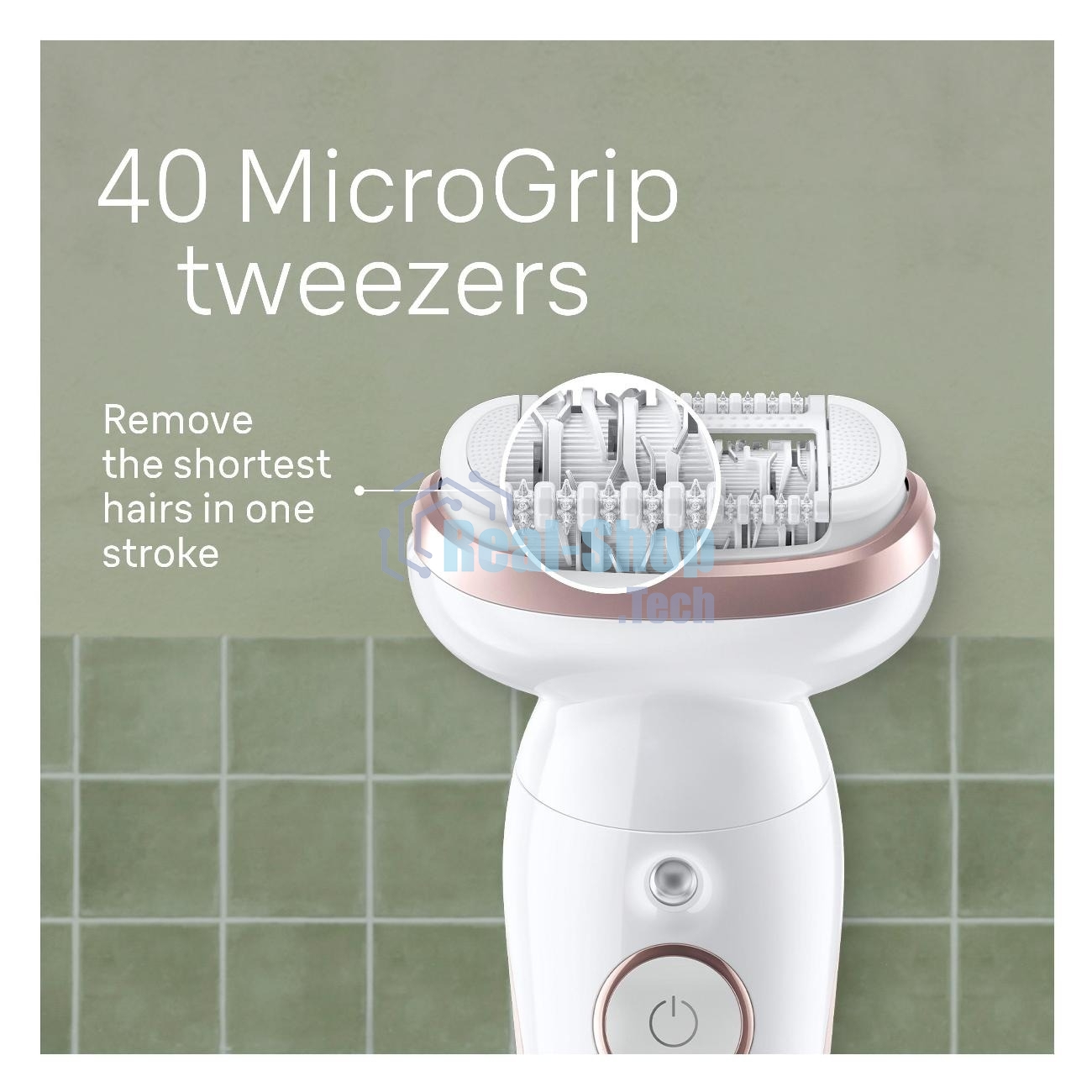 Электрический эпилятор BRAUN SES9-000 розовое золото/белый