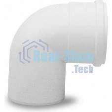 Отвод 87 град. полипропиленовый d 80 мм для конденсационных котлов Отвод 87 град. полипропиленовый d 80 мм для конденсационных котлов