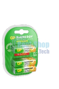 Аккумулятор GP 270AAHC4/2RGY-2CRCB6 AA NiMH 2700mAh (6шт) блистер