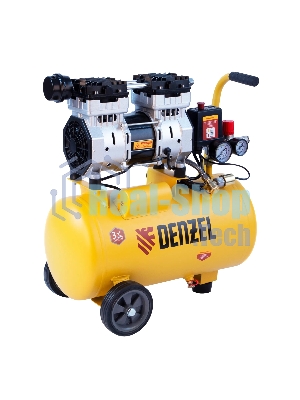 Компрессор Denzel DLS950/24 безмаслянный малошумный 950 Вт, 165 л/мин,ресивер 24 л