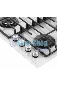 Газовая варочная панель Maunfeld EGHG.64.6CW/G, 4 конфорки, закаленное стекло, белый