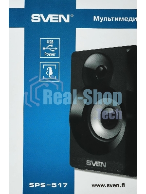 Акустическая система SVEN SPS-517, 2.0 черный