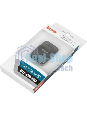 Кард-ридер Buro BU-CR-110 черный/MMC/MS/MS Duo/MS Micro M2/MS Pro/RS-MMC/SD/SDHC/TF/micro-SD/miсro-SDHC/USB 2.0/пластик