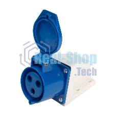 Розетка стационарная для наружной установки PPC 123 2Р+РЕ 32А 220В IP44 Jazzway