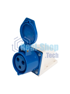 Розетка стационарная для наружной установки PPC 123 2Р+РЕ 32А 220В IP44 Jazzway