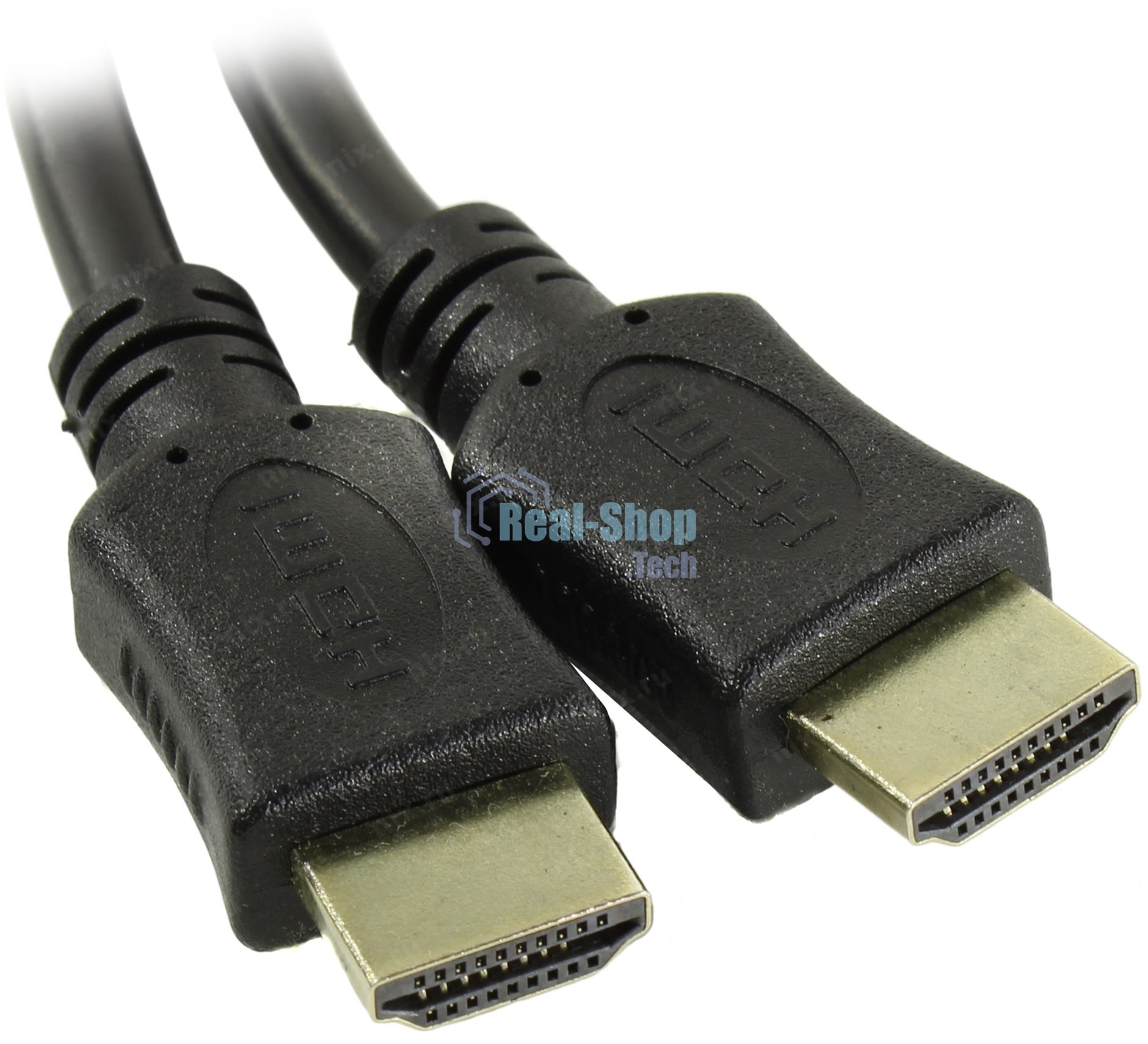 Кабель HDMI C-HM-HM-5M Wize, 5 м, v.2.0, 19M/19M, позол.разъемы, экран, черный, пакет
