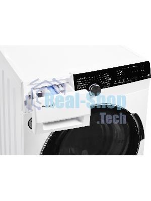 Стиральная машина Weissgauff WM 4947 DC Inverter Steam белая, загрузка фронтальная 7кг, 1400 об/мин., класс: A+++