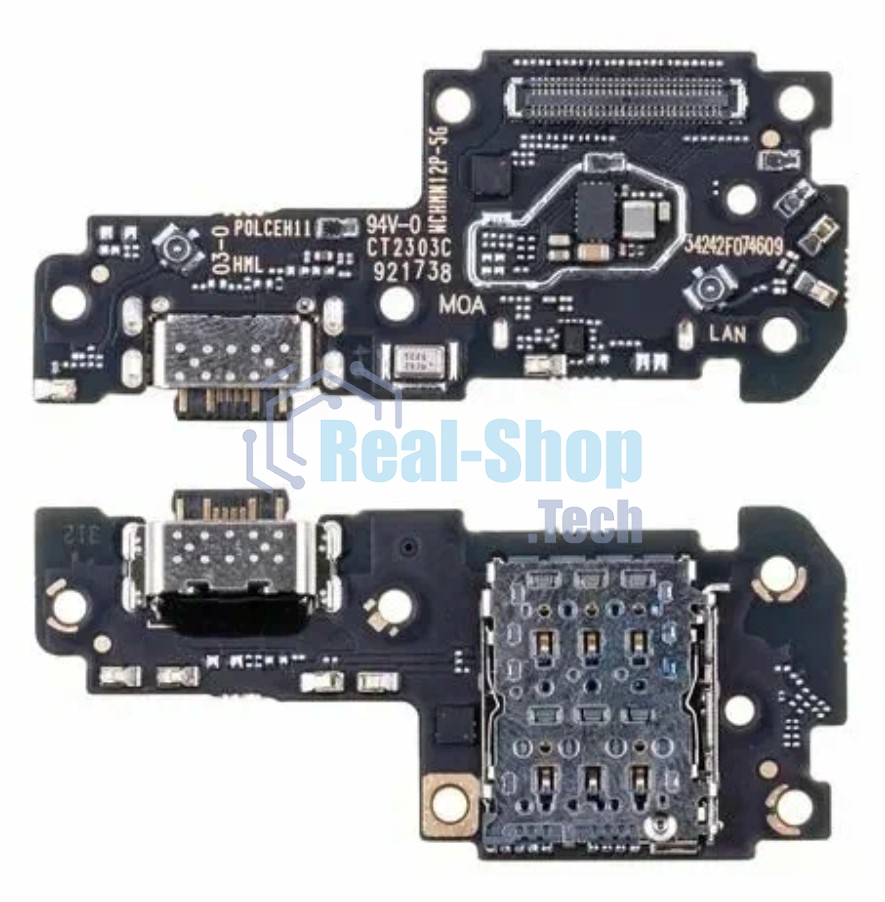 Шлейф с разъемом зарядки для Xiaomi Redmi Note 12 Pro 4G