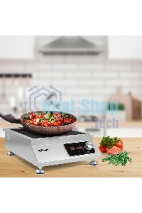 Плита настольная индукционная Kitfort КТ-143 серебристый/черный стеклокерамика (настольная)