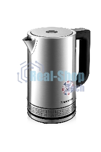 Чайник электрический BRAYER BR1060 2200 Вт, 1,7 л, стальной/черный