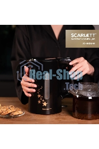 Чайник электрический Scarlett SC-EK21S45 1.5л. 2200Вт черный корпус: нерж.сталь/пластик
