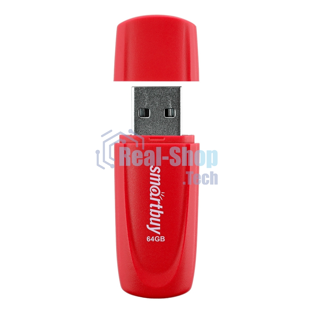 Флешка USB Smartbuy Scout Red (SB064 Gb2SCR), 64Gb, USB 2.0,  красный